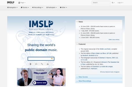 国际乐谱库(IMSLP)